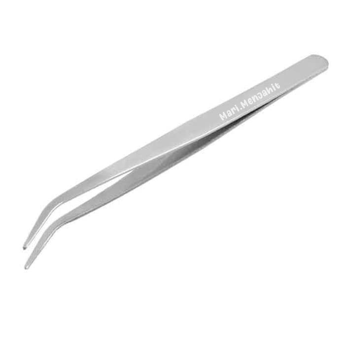 TWE7 Pinset / Pingset / Twizer Benang Stainless Tipis Tebal Sewing tweezer