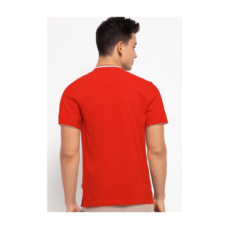 BAJU KAOS POLO PRIA CARDINAL ORIGINAL CASUAL LENGAN PENDEK MERAH CA14