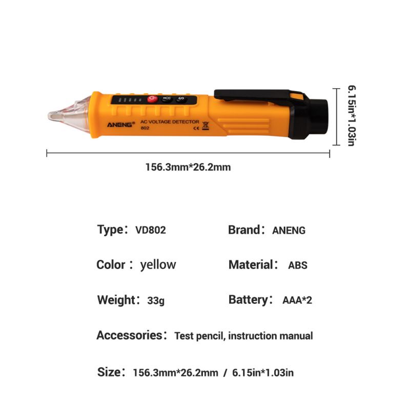 Gro Non-contact AC Voltage Detector Test Pen Live / Null Wire Judgment Electrical Test