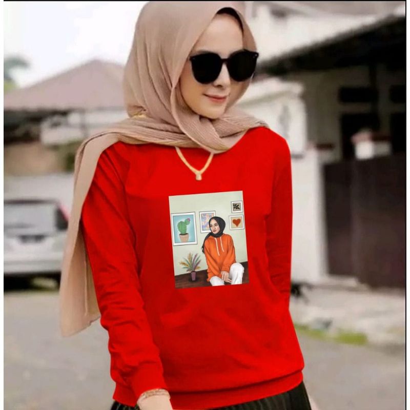 COD/DS/BAJU SWEATER HIJAB 2 (M-L-XL)