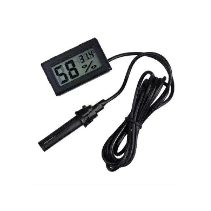 Mini Thermometer Higrometer dengan Kabel Sensor