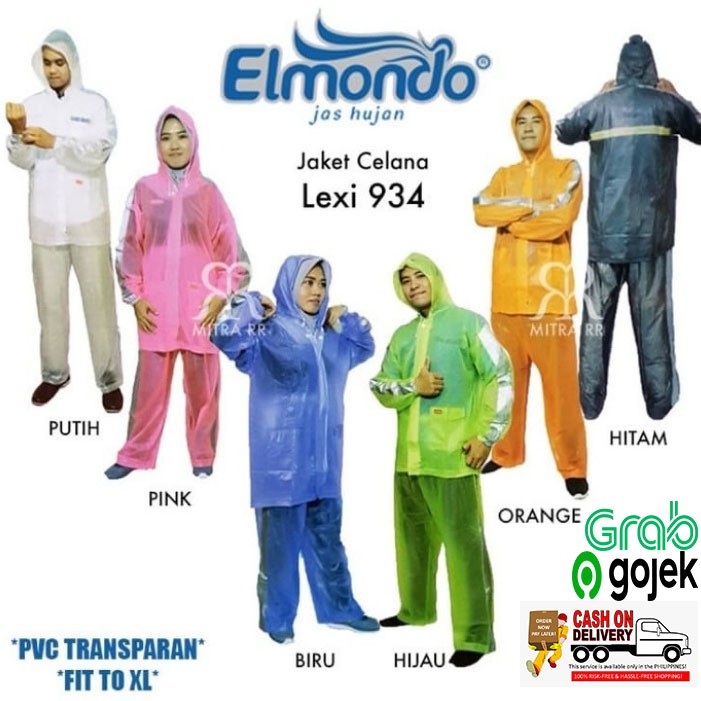 Jas hujan stelan/ mantel / pvc karet jas hujan  setelan dewasa LEXY 934 grosir 4U CLOTHING COD