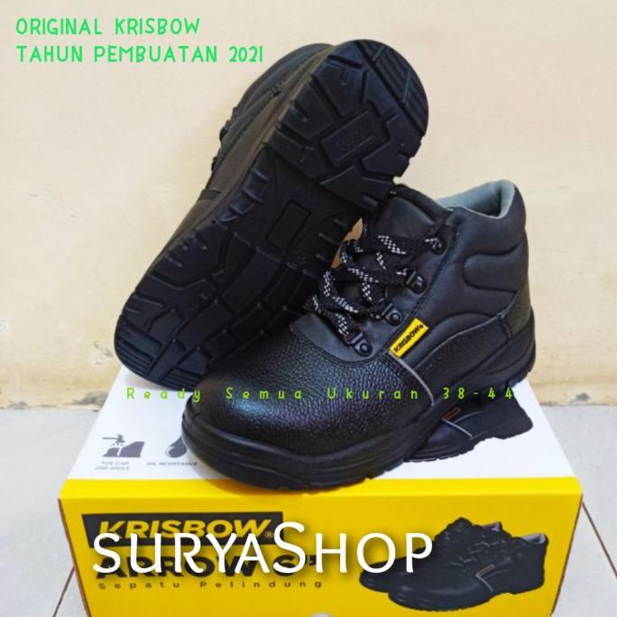 Sepatu safety Krisbow Arrow 6 inch - Hitam