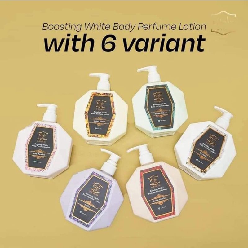 Boosting white body parfum lotion HiGlow