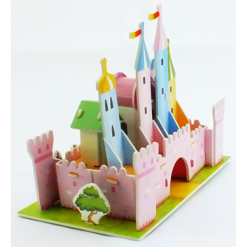 Puzzle 3D Mini | Rainbow Castle | Puzzle Istana - 1690-34