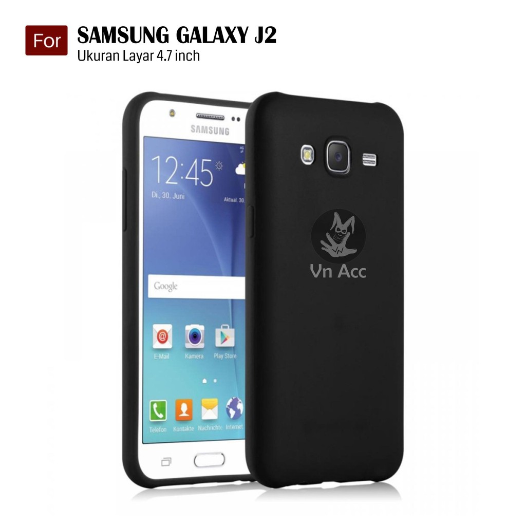 Darknight Samsung Galaxy J2 15 J0 Duos Slim Case Black Matte Softcase Shopee Indonesia