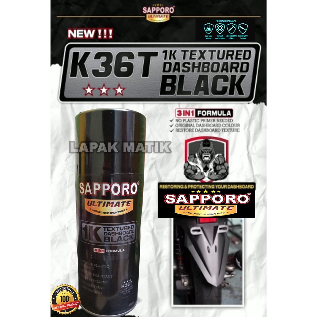 Pilok Sapporo Ultimate 1K TEXTURED DASHBOARD BLACK K36T