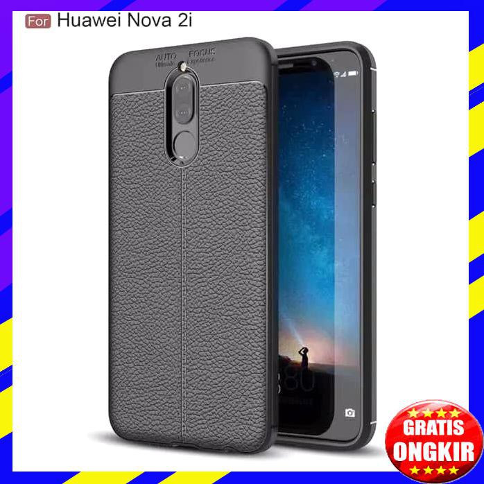 ACC HP LEATHER CASE HUAWEI NOVA 2I SLIM AUTO FOCUS CARBON SOFT