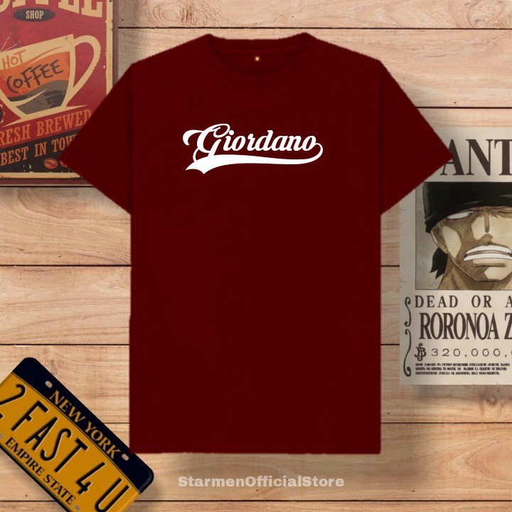 Kaos Distro Unisex GIORDAN Katun Combed 30s / sablon polyflex /polyflex premium / Pakaian Pria Wanita Atasan Cowok Cewek /kaos kekinian / kaos viral / tshirt tumbrl tee basic /SIZE M , L , XL , XXL / kaus oblong oversize kaos murah best seller ready