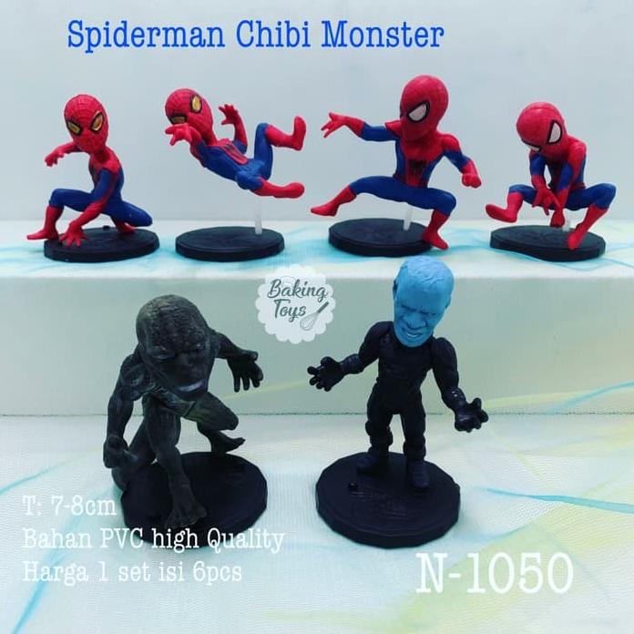 

Spiderman Chibi Monster / Mainan Anak / Hiasan Kue Ulang Tahun Promo!!! R33B