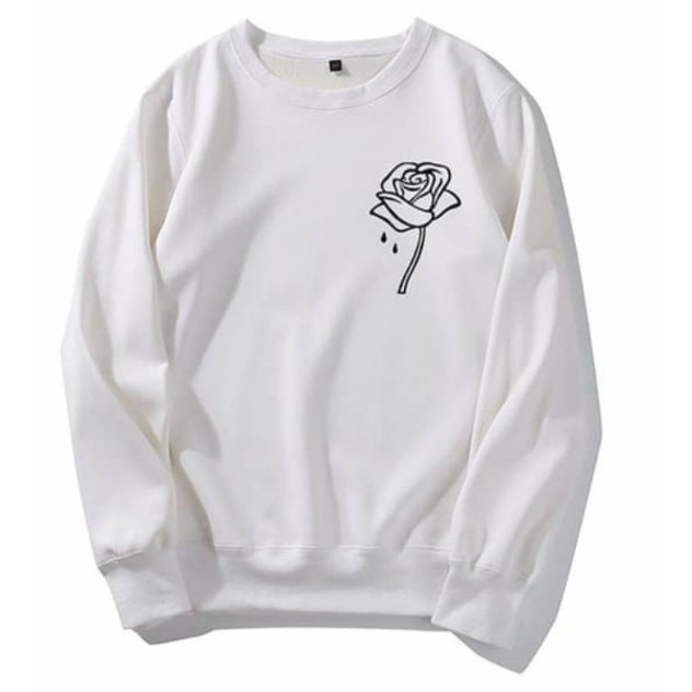 SWEATER UNISEX JUST FLOWER TEBAL PREMIUM TERBARU,