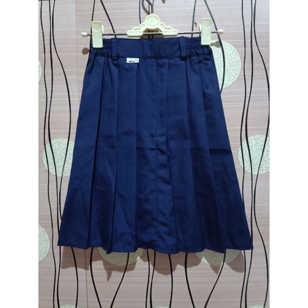 ROK TK PENDEK BIRU TUA/WARNA BIRU SMP/ROK TK PENDEK WARNA BIRU SEPERTI  SMP