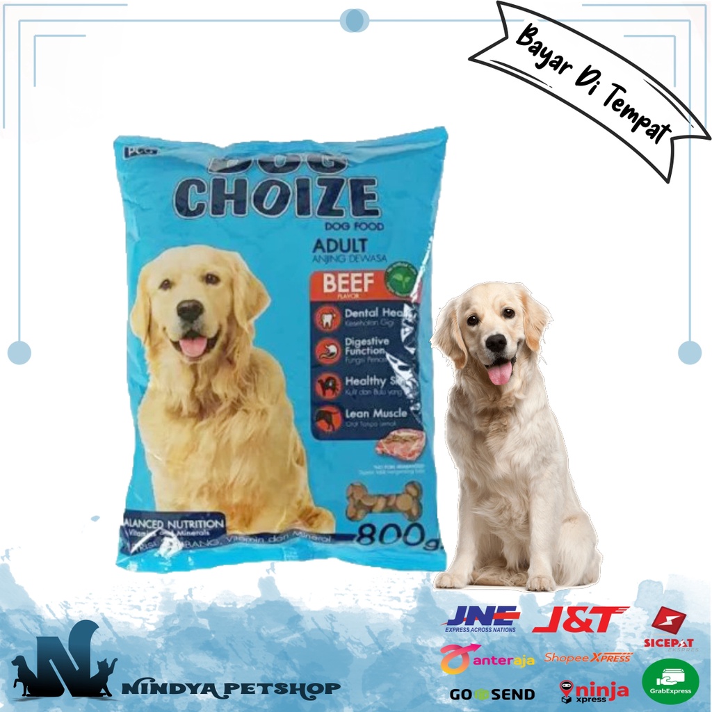 DOG CHOIZE 800gr Dog Choize BEEF Dog Choize LAMB Makanan Anjing Kering Dry Dog Food