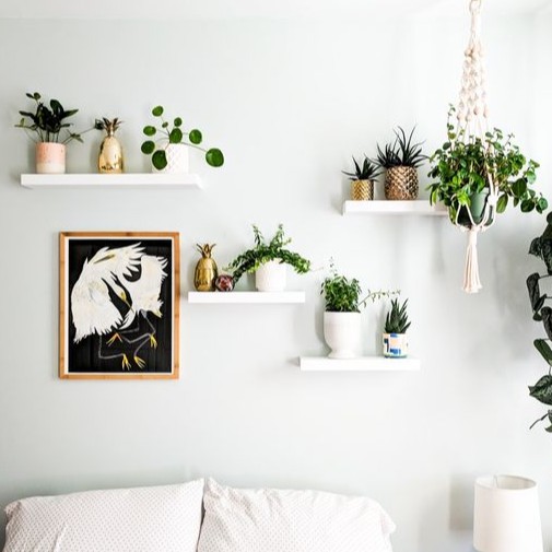 GUNINCO FLOATING SHELF AMBALAN DINDING susun rak gantung melayang minimalis dekorasi hiasan