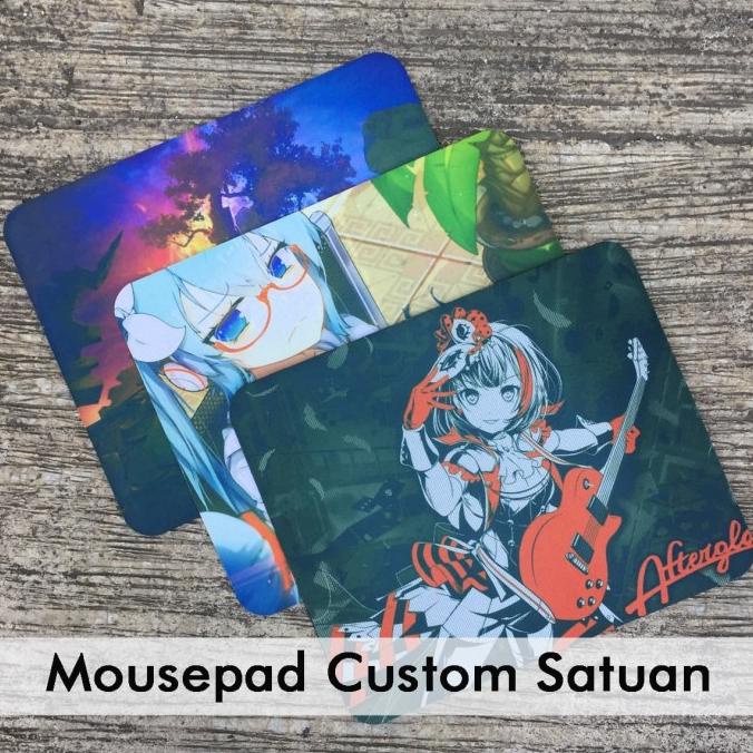 @#@#@#] cetak mousepad custom anime korea satuan full colour bahan anti slip