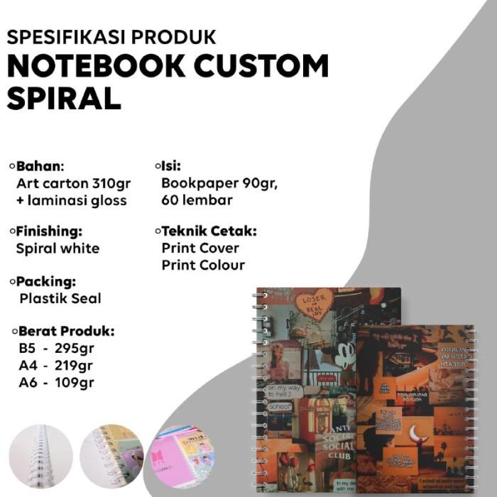 

Notebook Buku Catatan Buku Tulis Spiral & Softcover Custom