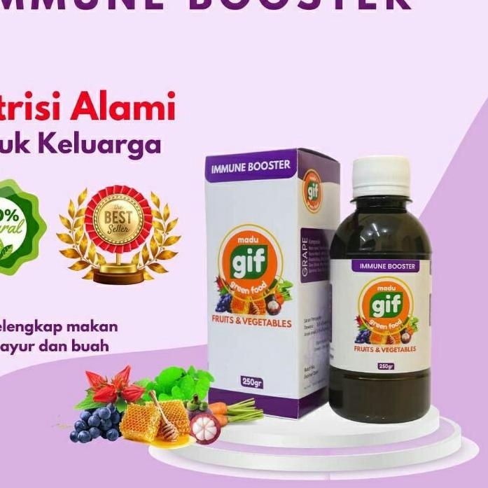 

Paling Laris Madu Gif /Madu Ekstrak Buah dan Sayur/Immune Booster/Madu Asli/Madu Murni/Madu Penangkal Racun Tubuh``