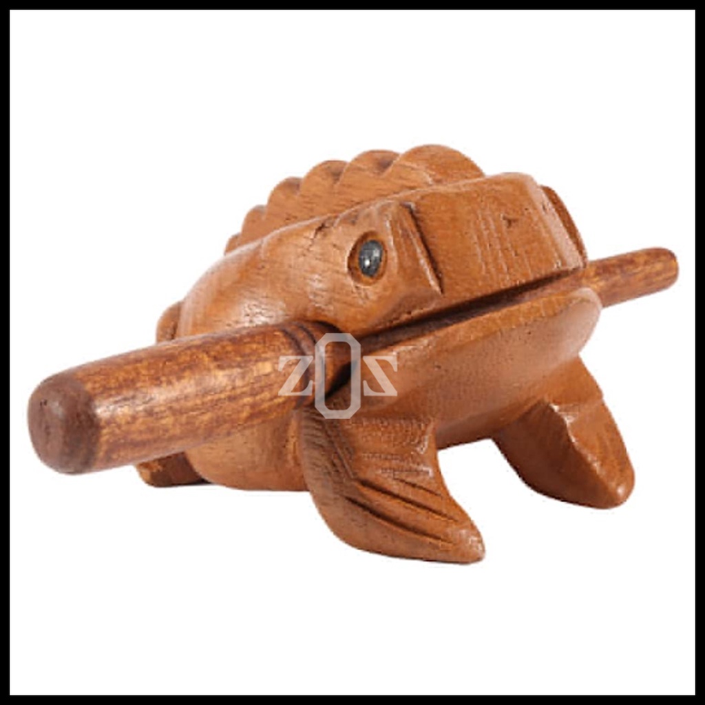 Guiro Rasp Frog Perkusi Percussion Small Wood 4 inch