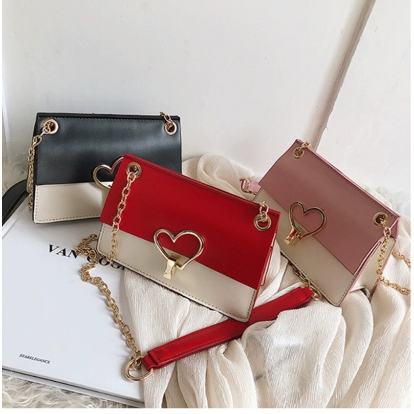 ready cod tas selempang wanita import murah fashion tas kecil rantai tas slingbag cewek kulit