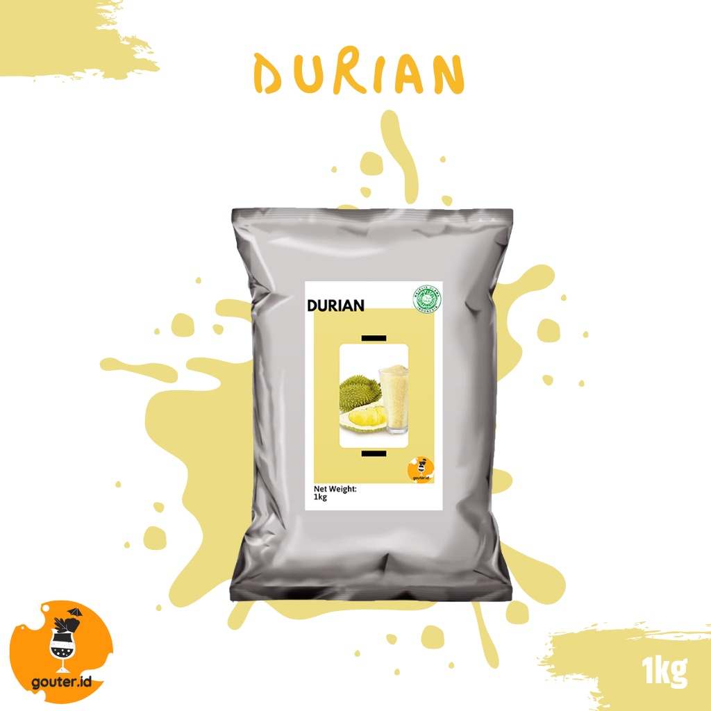 BUBUK MINUMAN RASA DURIAN 1KG / SERBUK MINUMAN ANEKA RASA / BUBUK MINUMAN KEKINIAN / MINUMAN INSTAN / BOBA DRINKS