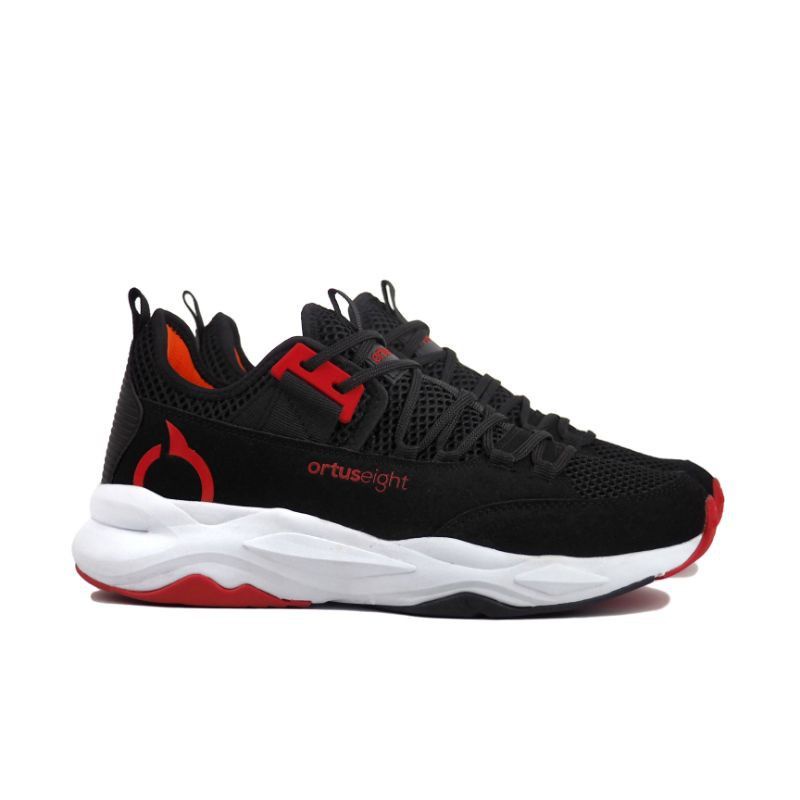 Sepatu Ortuseight Colosus Running - Hitam(FREE KAOS KAKI)