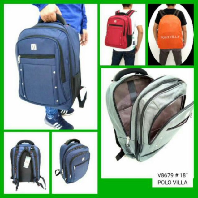 TAS PRIA RANSEL IMPOR / BRANDED POLO VILLA 8679