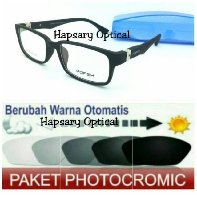 Frame Kacamata Pria Trendy ( FREE LENSA PHOTOCROMIC / Lensa Berubah otomatis ) Kacamata Terbaru