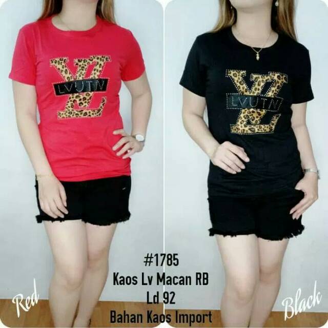 Kaos wanita import LV macqn PY