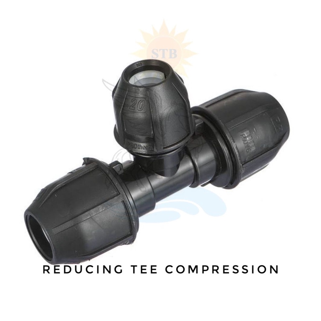 “Vlok TEE“/ Reducing Tee Compression - 63mm x 50mm / 2 x 11/2"