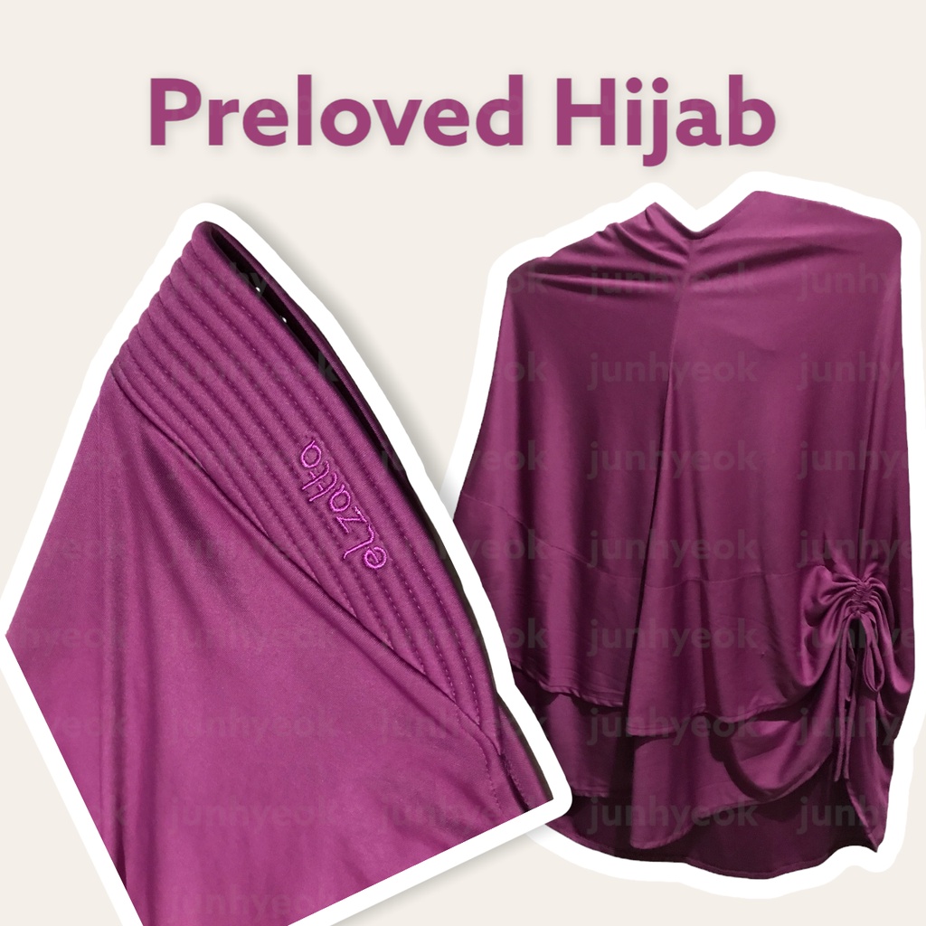 PRELOVED ELZATTA HIJAB INSTANT PANJANG
