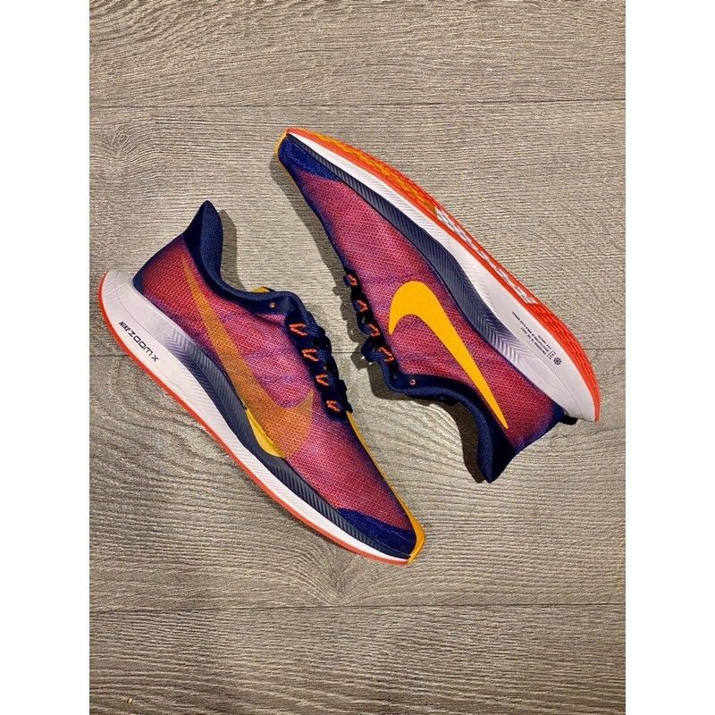 SEPATU NIKE ZOOM PEGASUS TURBO 35 navy orange SEPATU OLAHRAGA PRIA IMPORT MADE IN VIETNAM BNIB