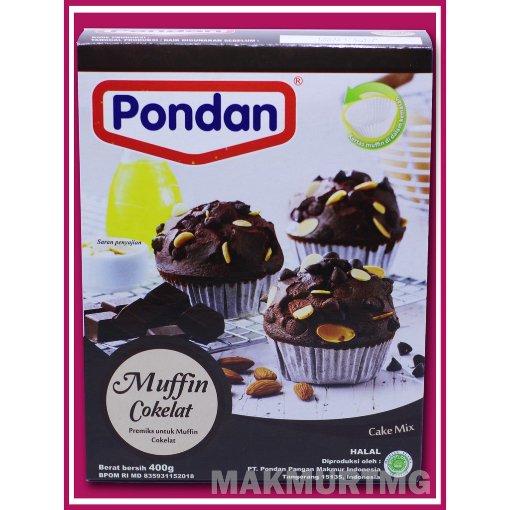 

PONDAN MUFFIN COKELAT 400gr