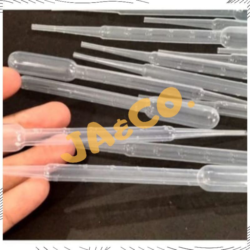 PIPET Plastik 3ml obat pakan ikan cupang artemia kutu air ncu aquarium aquascape