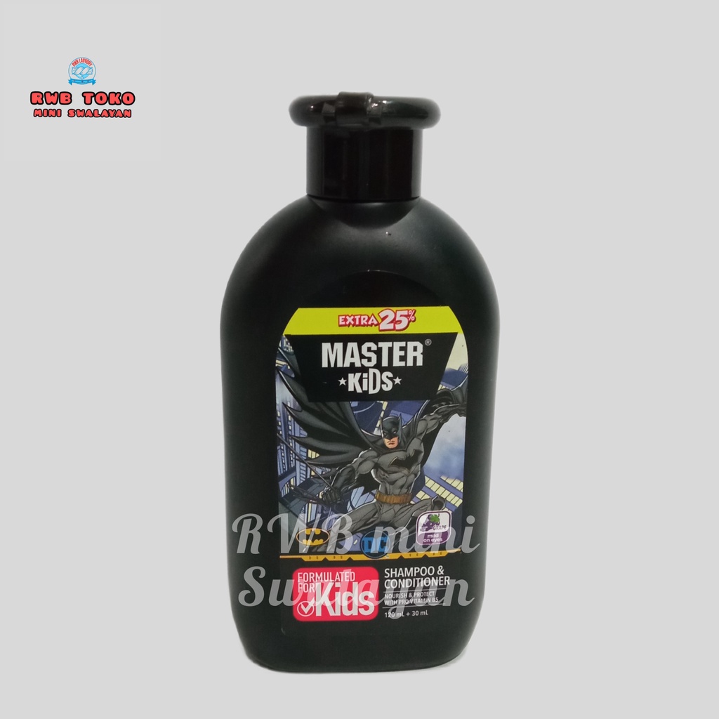 Jual MASTER KIDS SHAMPOO & CONDITIONER BATMAN 150ml Shopee Indonesia