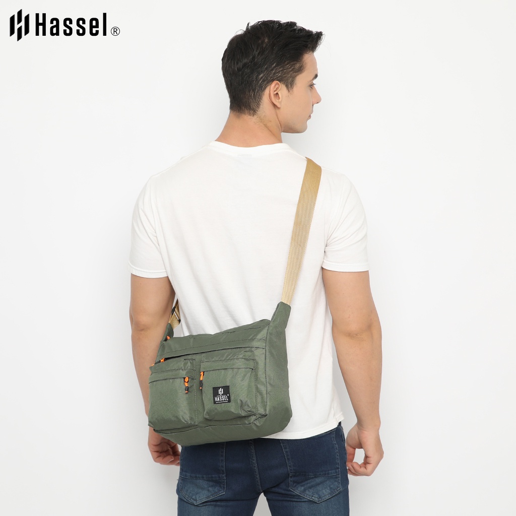 Tas Selempang Pria Hassel Premiere / Tas Waist Bag Pria / Tas Selempang Wanita / Tas Slempang Pria atau Wanita / Tas Original