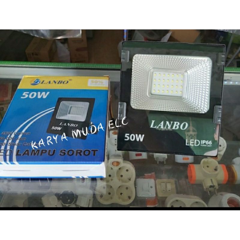 lampu led sorot 50watt putih/kap sorot 50watt putih/lampu tembak 50watt putih