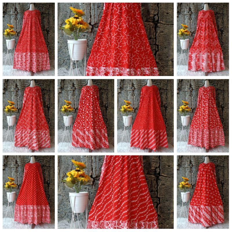 Gamis Jumbo Twill Ori Bahan Tebal Premium Ld 130cm Realpict Daster Twil Abstrak Batik Pekalongan