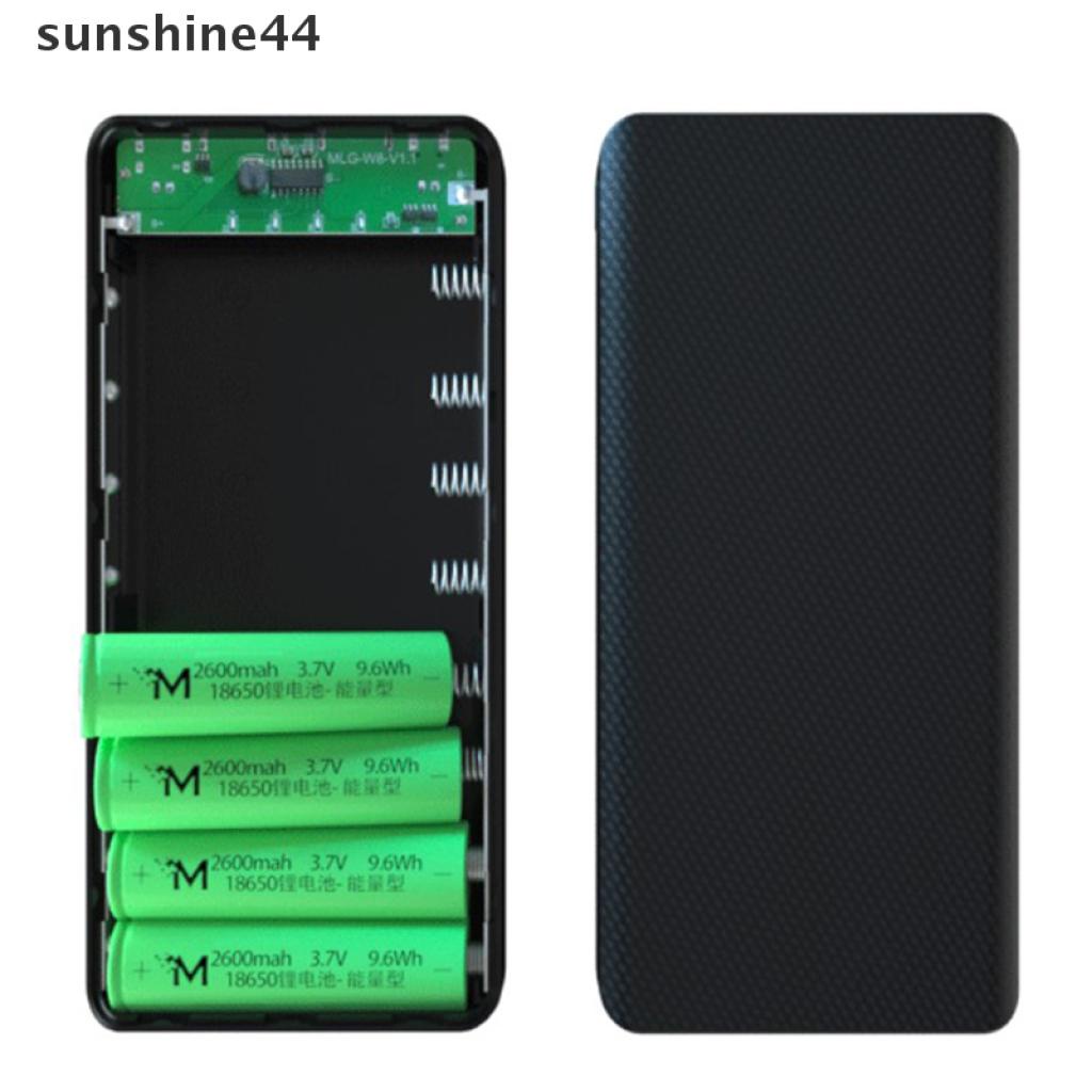 Sunshine Casing Power Bank 8x18650 Diy Dengan Port Usb Ganda