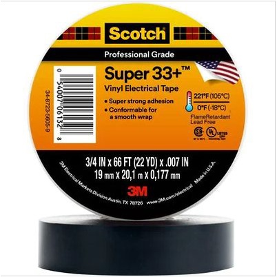 Isolasi Vinyl Electrical Tape Scotch Super 33+ 3M