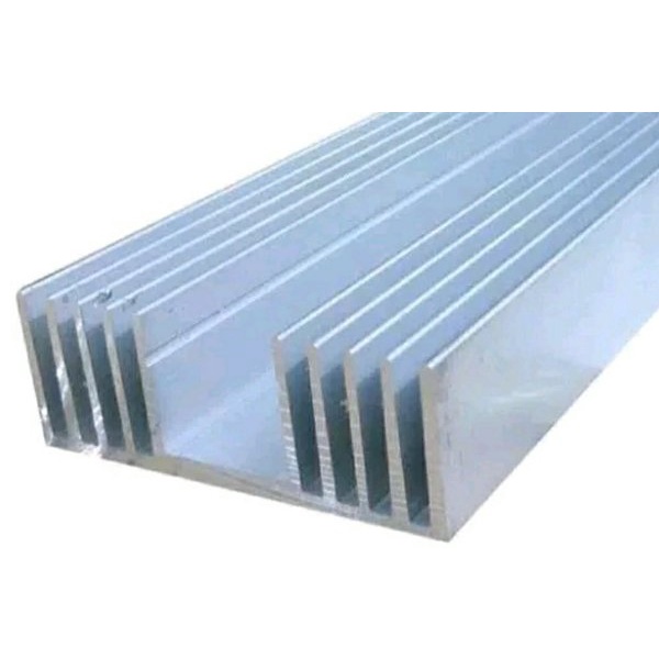 Heatshink Pendingin Transistor Final Alumunium 5 sirip 30 cm
