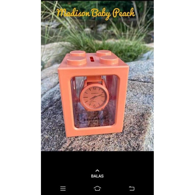 JAM TANGAN WANITA PEACH MADISON COUPLE SOPHIE MARTIN PARIS BRUNBRUN BURNBURN PROMO SHOPEE SHOPIE