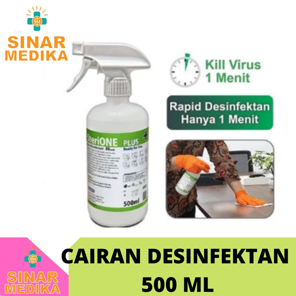 STERIONE PLUS SPRAY 500 ML . RAPID DESINFEKTAN ANTISEPTIK BARANG