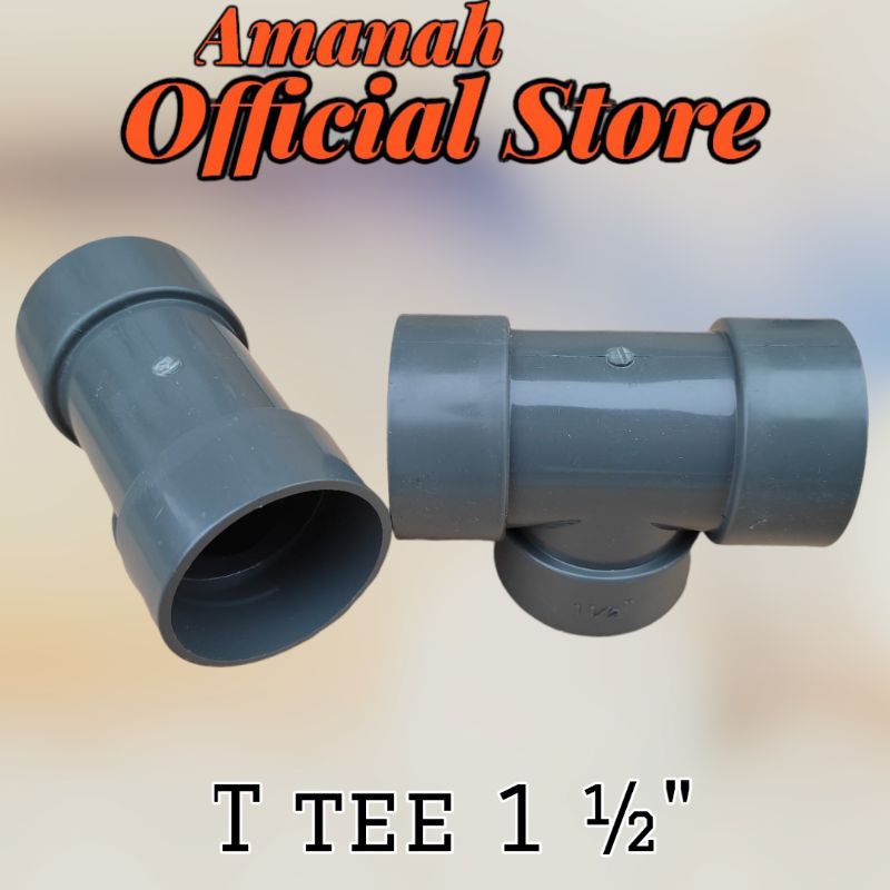 Keni knee pipa PVC Tee T pipa 1 ½ inch pipa PVC air TEBAL