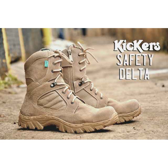 Sepatu Murah Kickers Delta Safety Pria Grad.Ori Gratis Kaos Kaki
