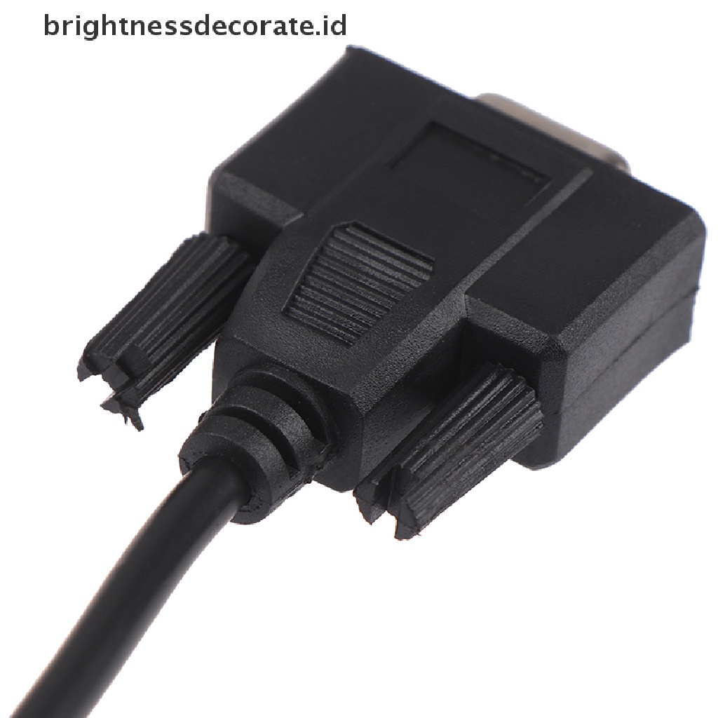 Kabel Adapter Splitter 15pin Vga Male Ke 2 Vga Svga Female Untuk Monitor