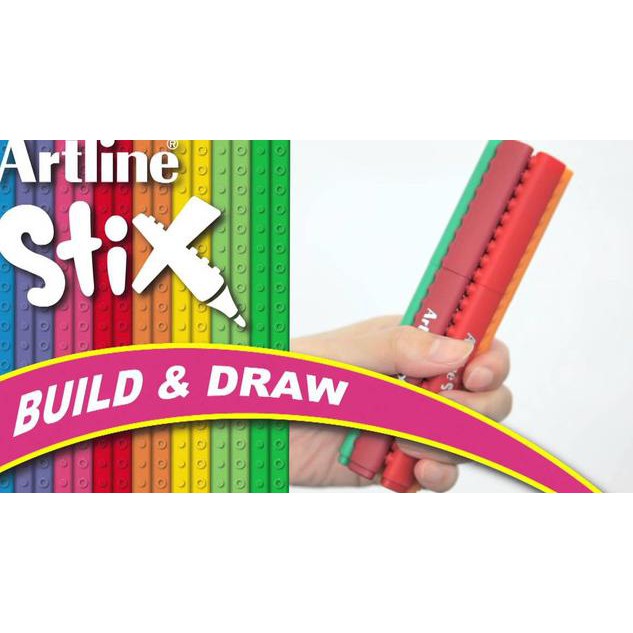 

Artline Stix Brush Marker Set 12 / Coloring Brush / Kuas Warna
