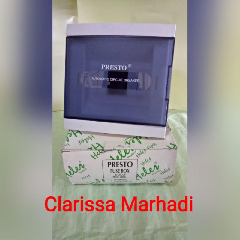 HELES KOTAK MCB SIKRING PRESTO FUSE BOX 6 GROUP INBOW TANAM DALAM ORI