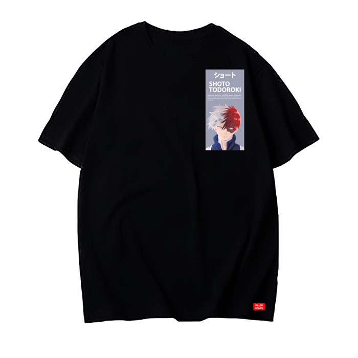 (SALE) Kaos Anime Murah TODOROKI SHOTO My Hero Academia / Kaos Anime Boku No Hero