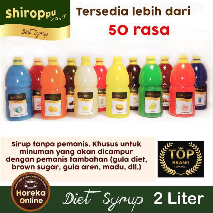 

MANGO SYRUP DIET SHIROPPU 2 LITER| SIRUP RASA MANGGA TANPA PEMANIS