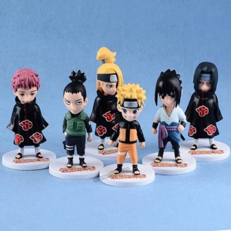 Unik Pajangan Naruto Shippuden Konoha Akatsuki Figure Set Berkualitas